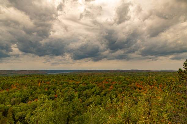 Overcast sky at Algonquin Park in Ontario, Canada