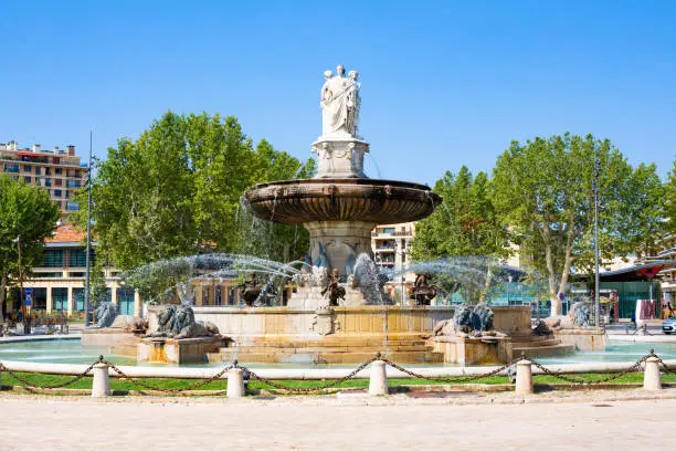 Rotunda Fountain in Aix en Provence