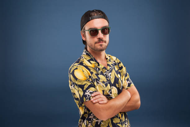 istock Young boy photographed on colorful background 1179568366