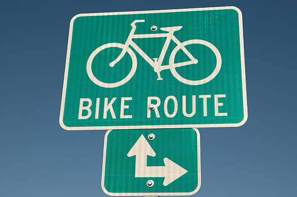 istock Bike Route Sign 117956854