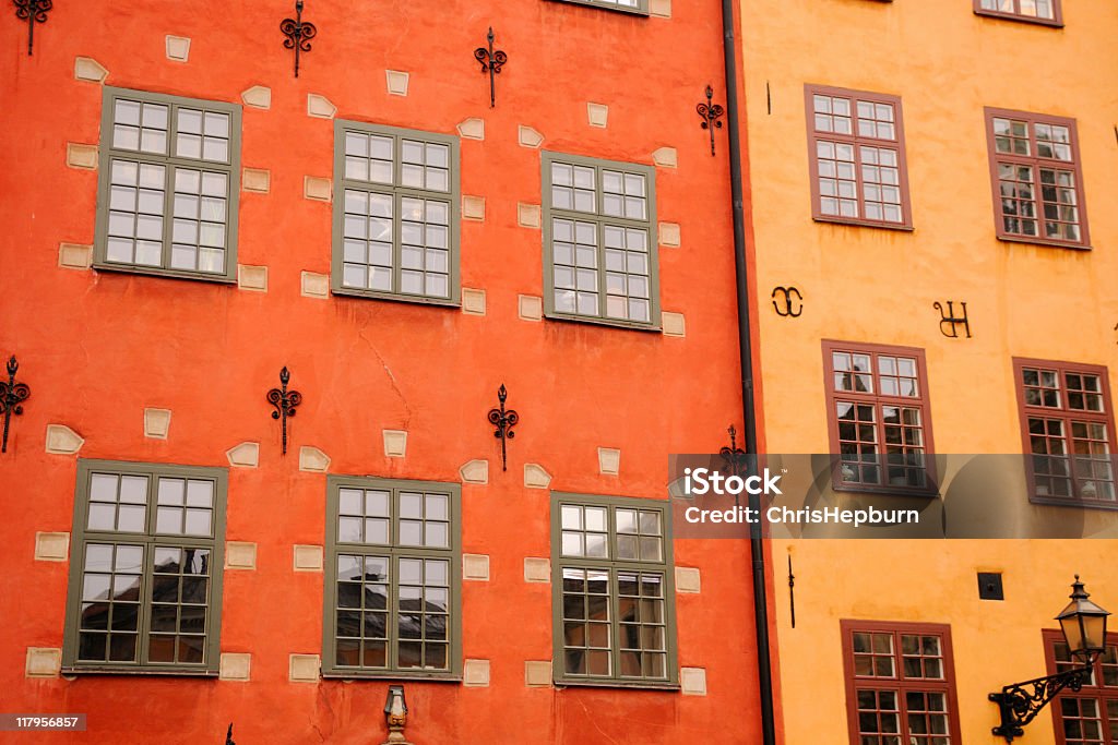 Coloré Architecture, Stockholm - Photo de Fenêtre libre de droits
