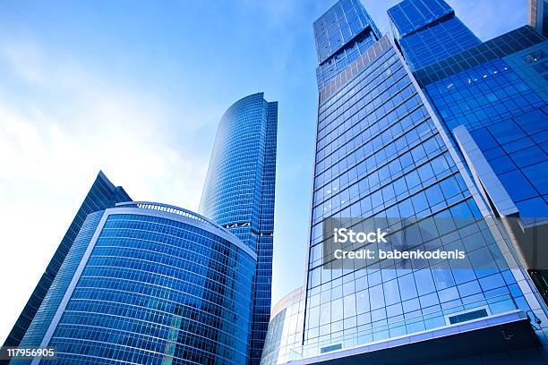 New Skyscrapers Business Centre In Moscow City Stock Photo - Download Image Now - Apartment, Architecture, Below