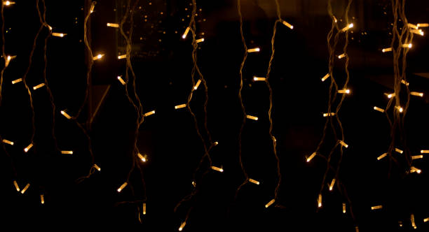 istock Modern LED lights, Christmas decorations close-up 1179573210