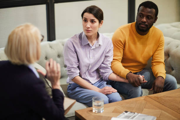 istock Mixed-Race Couple in Counseling 1179573288