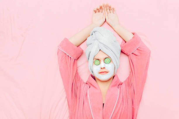 istock Cosmetic mask Top view photo 1179574993