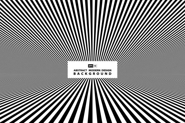 istock Abstract black and white line of perspective cover background. illustration vector eps10 1179577425