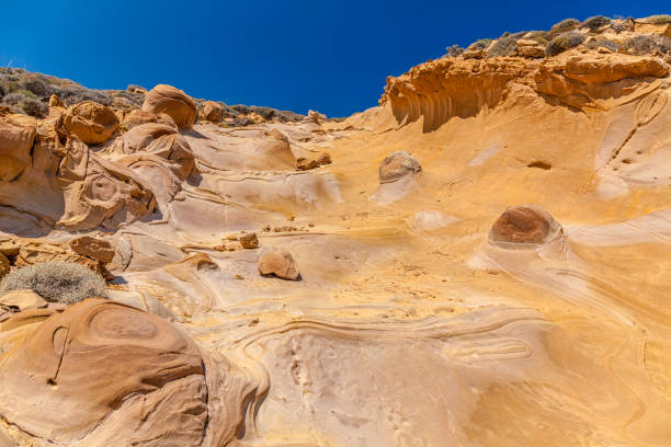istock Volcanic Rocks at Faraklo - Lemnos island - Greece 1179578967