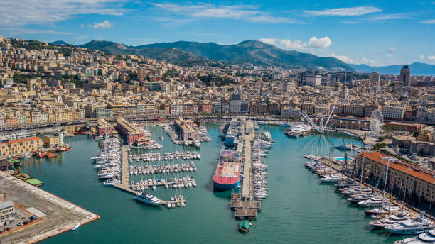 istock Aerial view of Genoa 1179588152