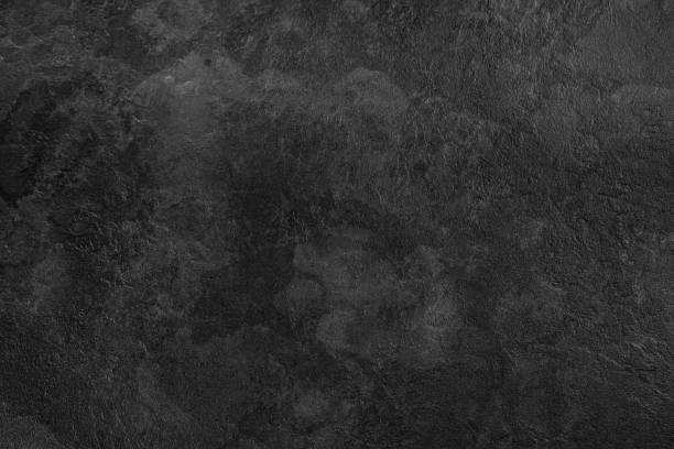 istock Slate textured dark grey background Elegant black handmade technique 1179589978