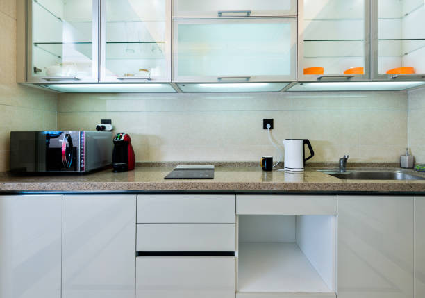istock Kitchen counter and cabinet in new home 1179599355