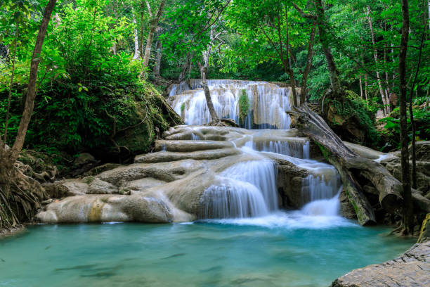 istock Waterfall level 2, Erawan National Park, Kanchanaburi, Thailand 1179601005