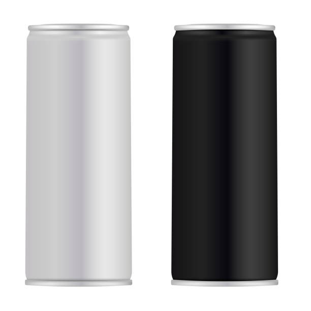 istock Slim aluminum can. Juice tin mockup. Energy drink 1179602788