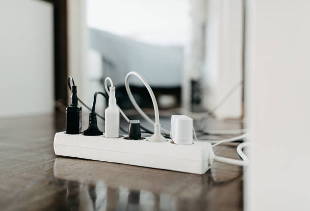 istock Too many wall chargers 1179604718