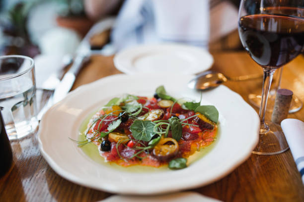 istock Plate with food in a restaurant 1179605668