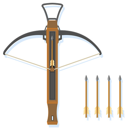 Crossbow Shape Crossbow Stock Illustration - Download Image Now - Cross Bow, Arrow ...
