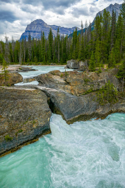 istock Natural Bridge, Mount Stephen and Kicking Horse River, Yoho National Park, Canada 1179608922