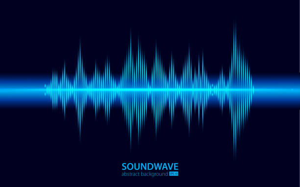 soundwave vektor abstrakten hintergrund. musik-radio-welle. zeichen von audio-digital-aufnahme, vibration, puls und musik-soundtrack. - flowing water water air wave stock-grafiken, -clipart, -cartoons und -symbole