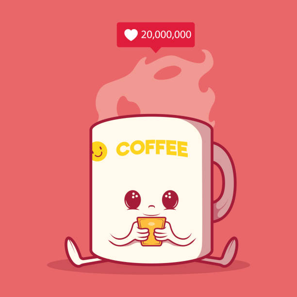 illustrations, cliparts, dessins animés et icônes de cuvette de café prête à faire face à l'illustration de vecteur de jour. - coffee coffee break cup break