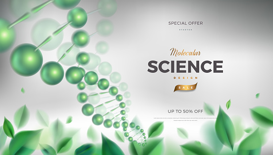 Background Design Science Introduction Science Background Design With 3d Molecular Structure Stock ...