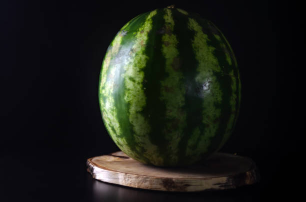 Ripe whole watermelon.