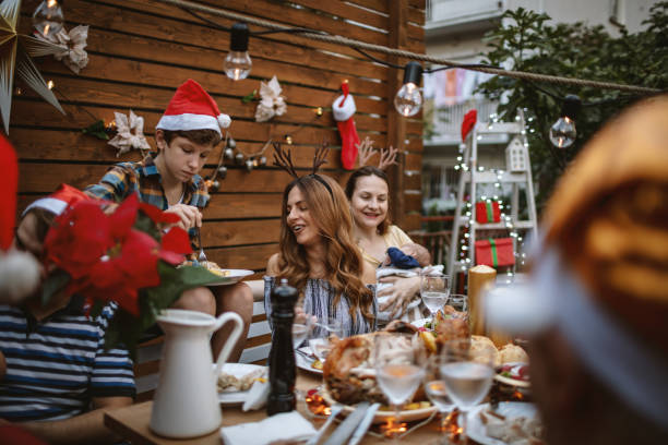 istock Multi-generation Family Summer Christmas dinner 1179617371