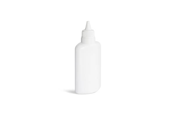 istock Blank white glue tube mock up stand isolated, side view 1179620143