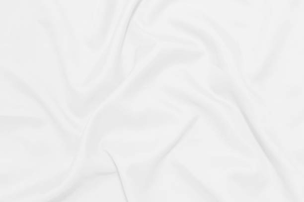 istock White crumpled blanket texture background. White cloth background 1179620537