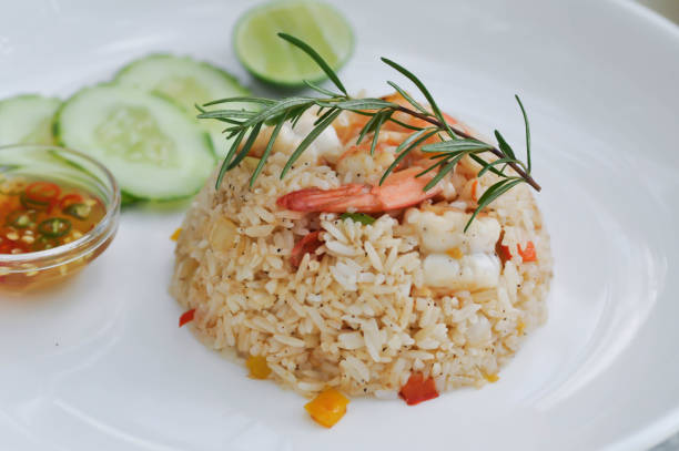 istock fried rice or stir-fried rice with shrimp 1179623867