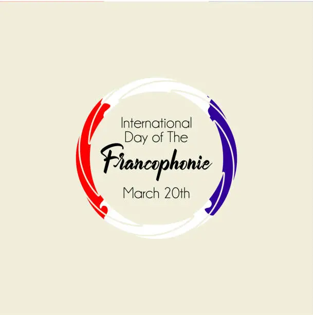 Vector illustration of International Day of the Francophonie