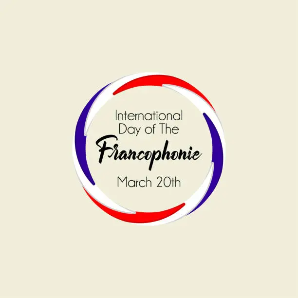 Vector illustration of International Day of the Francophonie