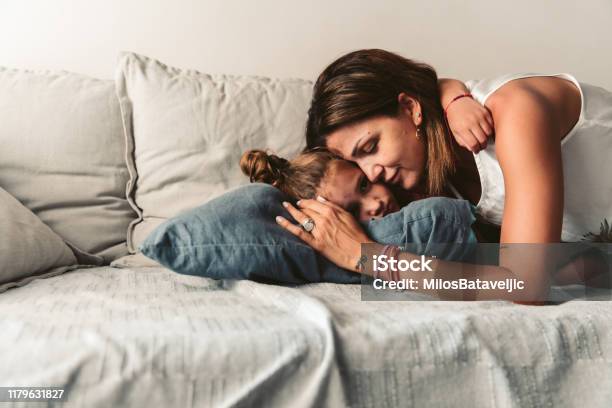 Young Mother With Her Daughter Stock Photo - Download Image Now - Mother, Child, Daughter