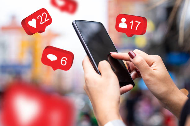 istock Social media,social network concept with smart phone , 3d illustration 1179634824