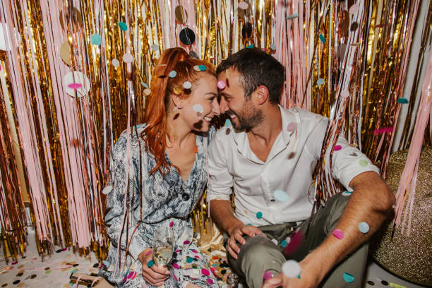 istock Loving couple celebrating New Year's Eve 1179641069