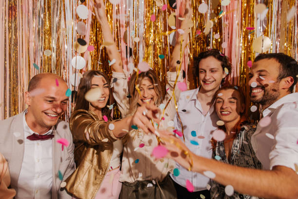 istock Friends celebrating New Year's Eve 1179641097