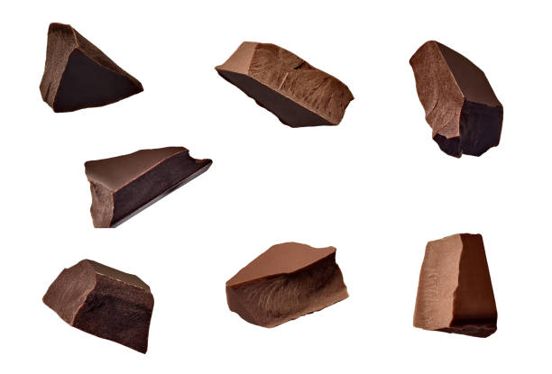 chocolate piece sweet food dessert falling