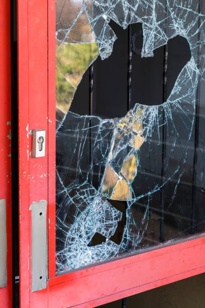 istock Burglary door at a store 1179643502