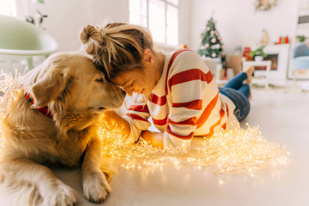 istock Christmas day with my dog 1179643672