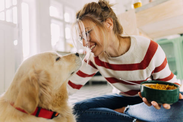 istock Morning with my pet in our kitchen 1179643744