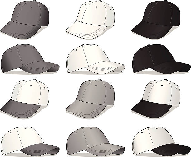 Ensemble de casquettes de Baseball - Illustration vectorielle