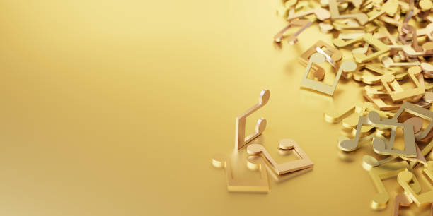 istock Infinite musical notes, Art and music 3d rendering conceptual background 1179648380