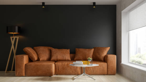 istock Interior of modern living room 3D rendering 1179653495