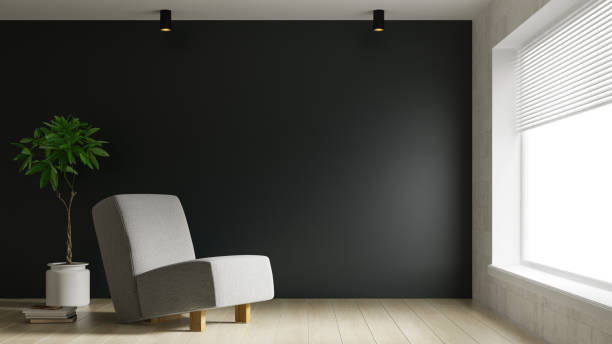 istock Interior of modern living room 3D rendering 1179653506