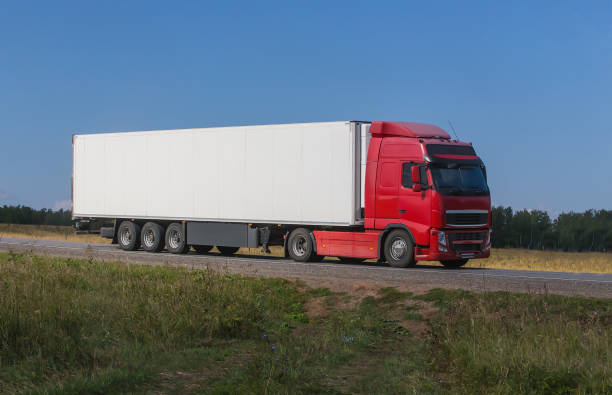 istock truck semi-trailer carries a load 1179655031
