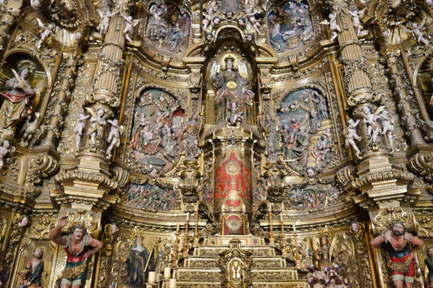 istock Santa Maria Church interior view 1179655701