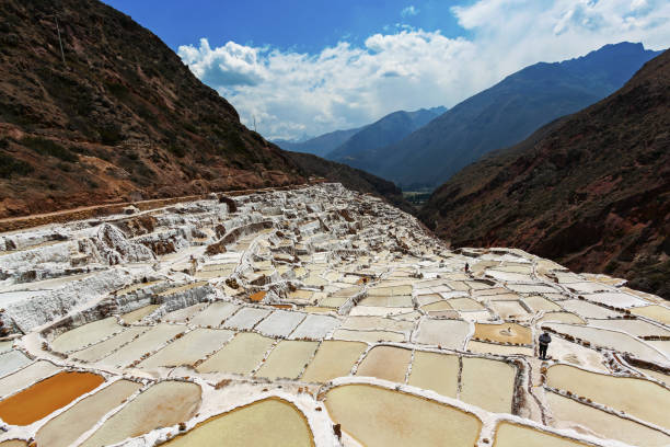 istock Salinas de Maras, man-made salt mines near Cusco, Peru 1179657045