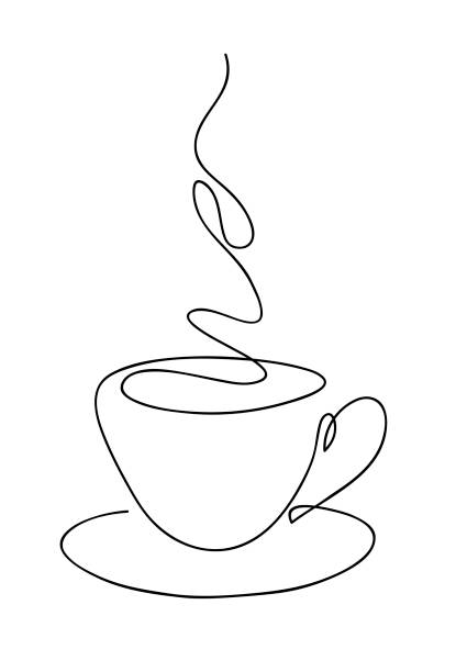 Ilustración de Taza De Café De Línea Continua De Dibujo A Mano Logotipo De La Cafetería Estilo De Esquema Dibujado Sketch Vector Ilustración y más Vectores Libres de Derechos de Dibujo - Ilustración de Taza De Café De Línea Continua De Dibujo A Mano Logotipo De La Cafetería Estilo De Esquema Dibujado Sketch Vector Ilustración y más Vectores Libres de Derechos de Dibujo -