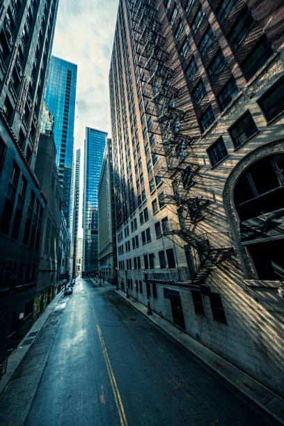 istock Street in Chicago with morning light 1179659234