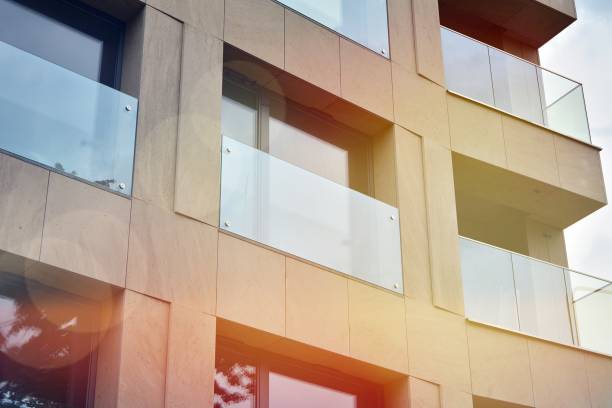 istock Modern apartment buildings on a sunny day with a blue sky. 1179661044