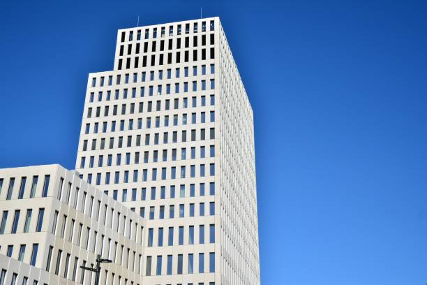 Fragment of new business center building