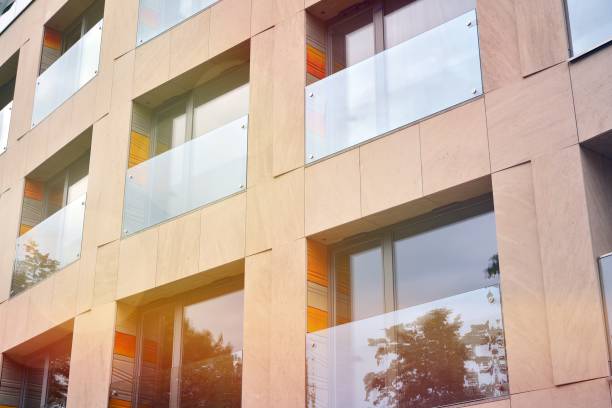 istock Modern apartment buildings on a sunny day with a blue sky. 1179661287
